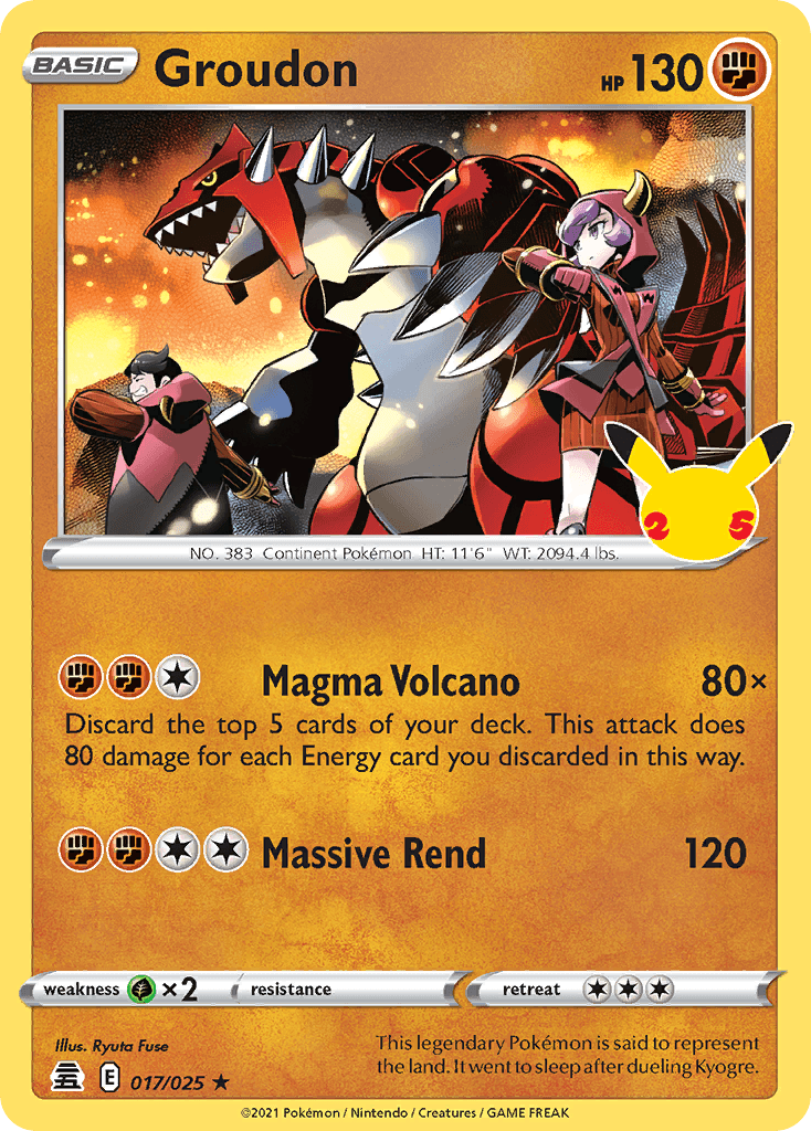 Groudon Pokémon card