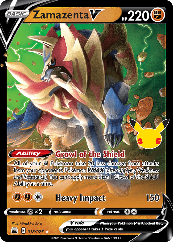 Zamazenta V Pokémon card