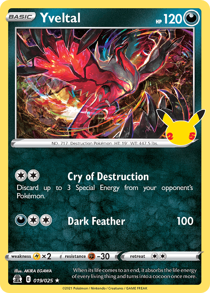 Yveltal Pokémon card