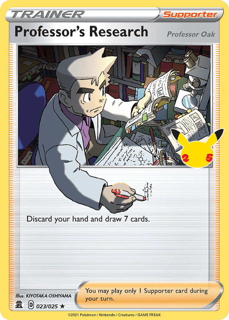 Professor's Research (Professor Oak) Pokémon card