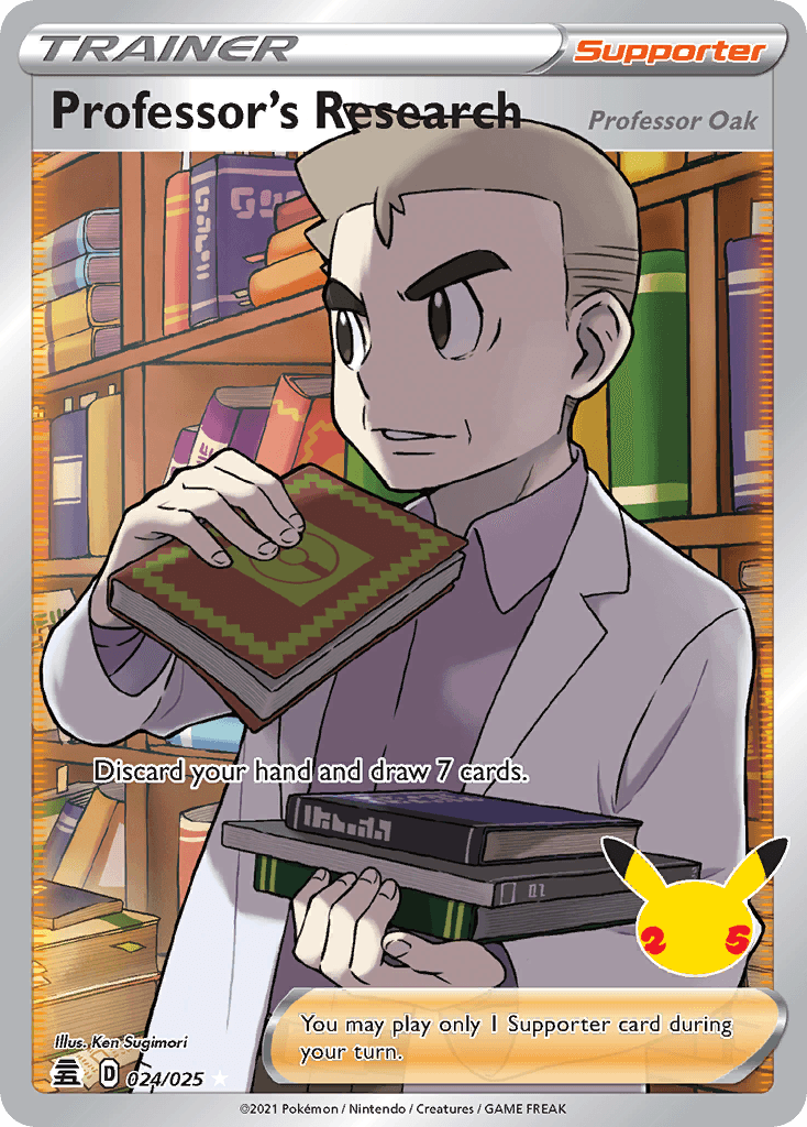 Professor's Research (Professor Oak) Pokémon card