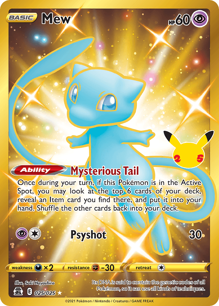 Mew Pokémon card
