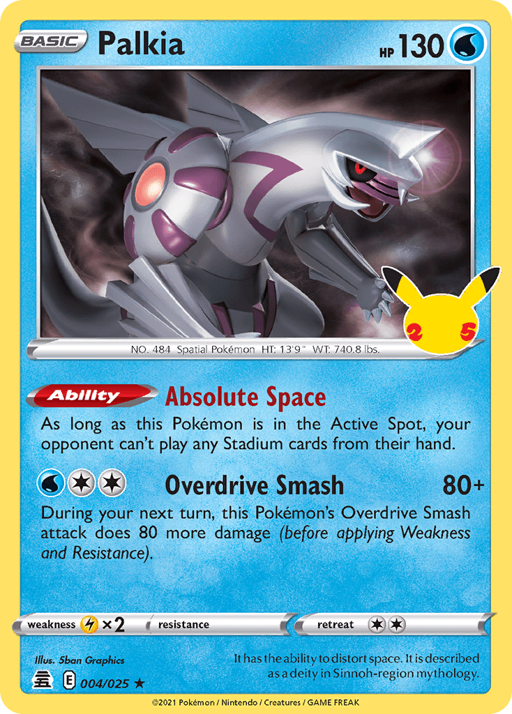 Palkia Pokémon card