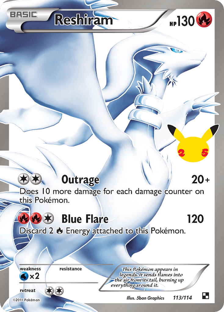 Reshiram from Celebrations: Classic Collection