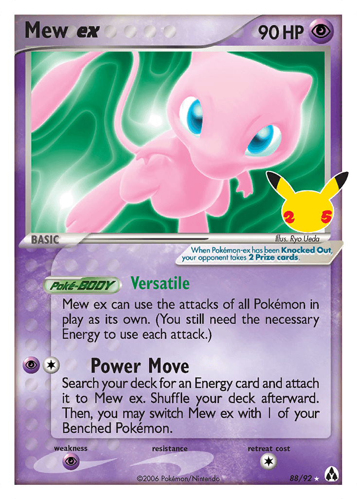 Mew ex from Celebrations: Classic Collection