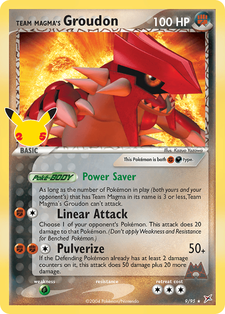 Team Magma's Groudon from Celebrations: Classic Collection