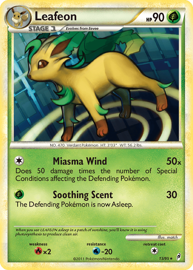 Leafeon Pokémon card