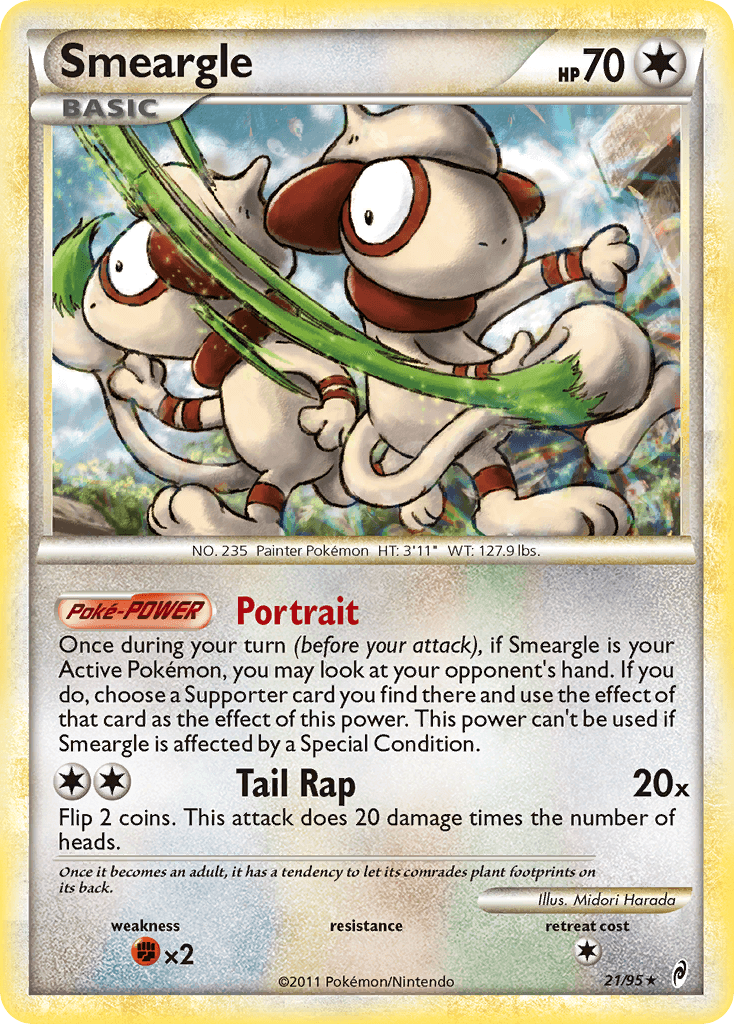 Smeargle Pokémon card