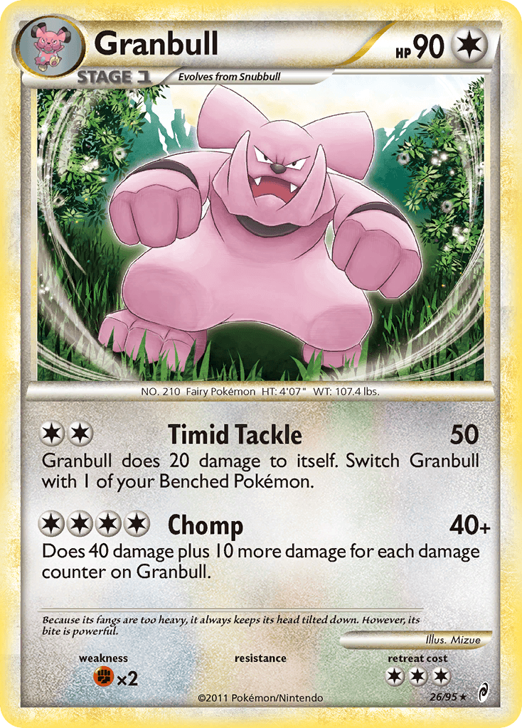 Granbull Pokémon card