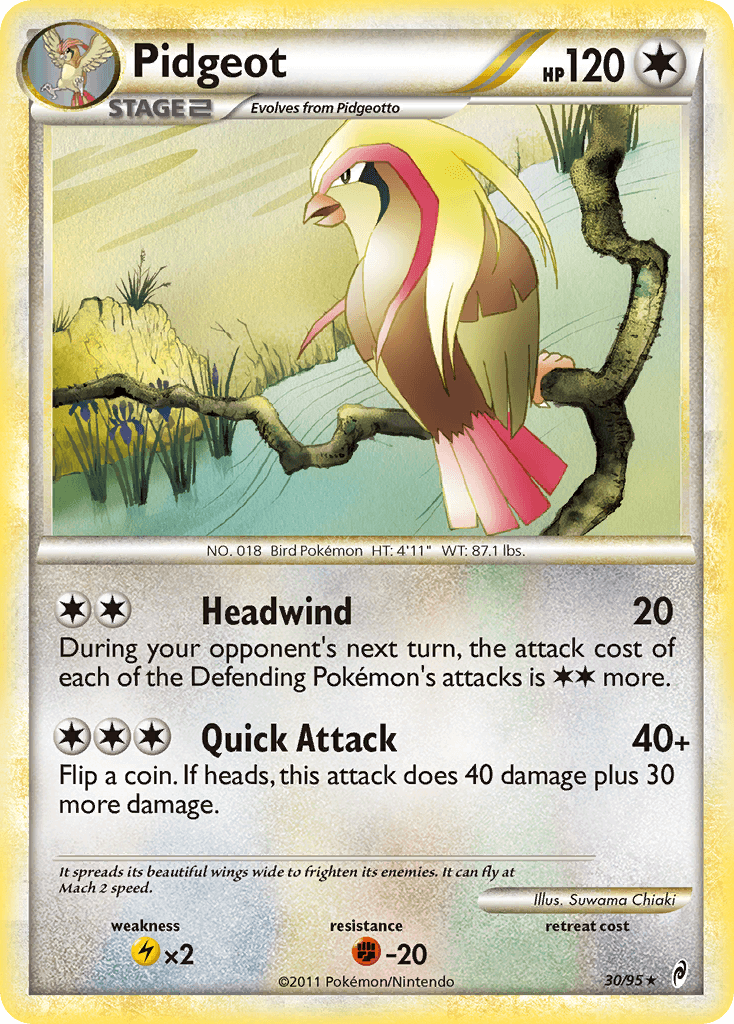 Pidgeot Pokémon card