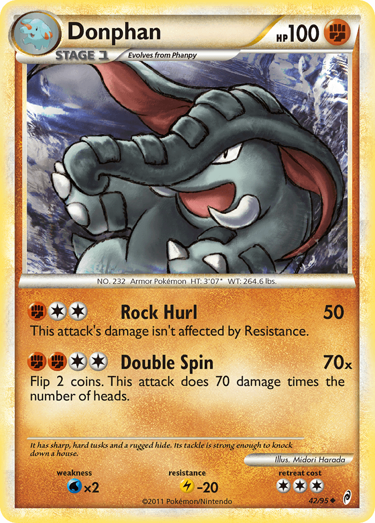 Donphan Pokémon card