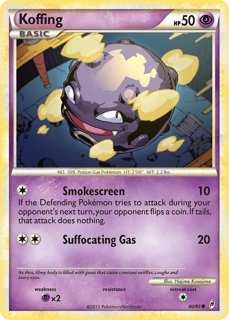 Koffing Pokémon card