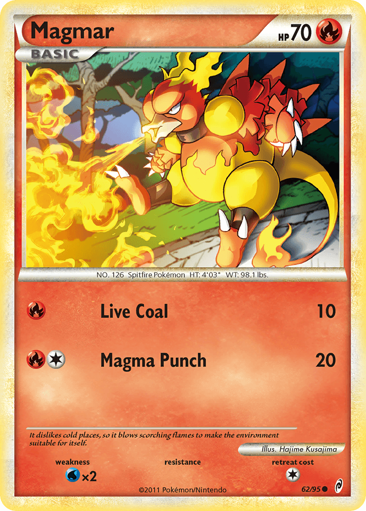 Magmar Pokémon card
