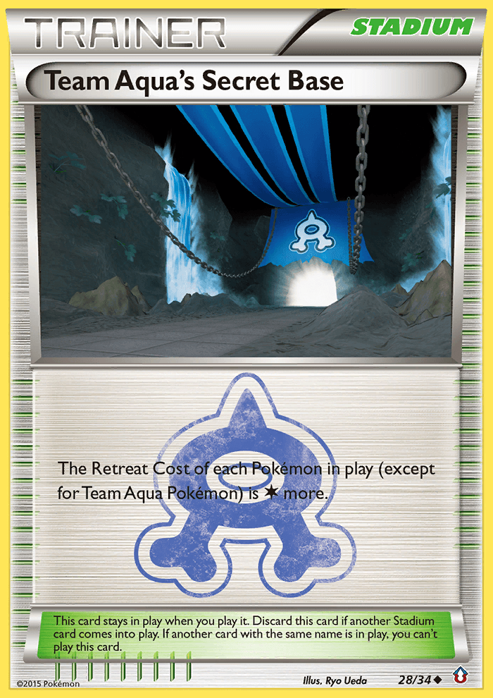 Team Aqua's Secret Base Pokémon card