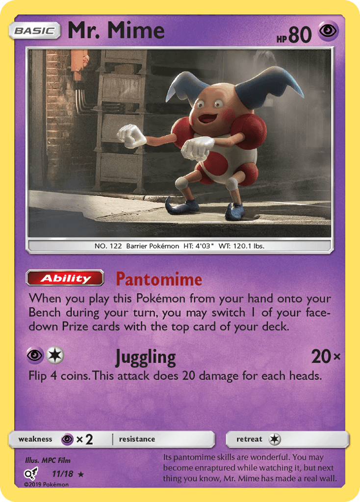 Mr. Mime Pokémon card