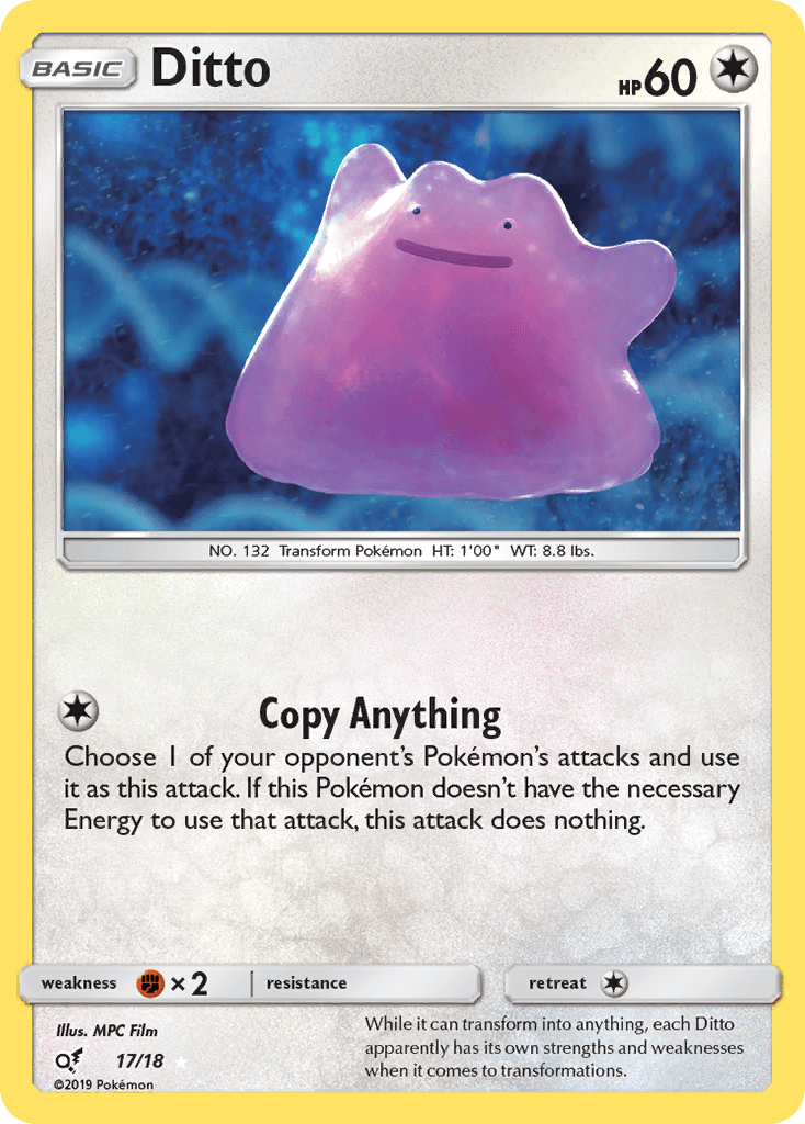 Ditto Pokémon card