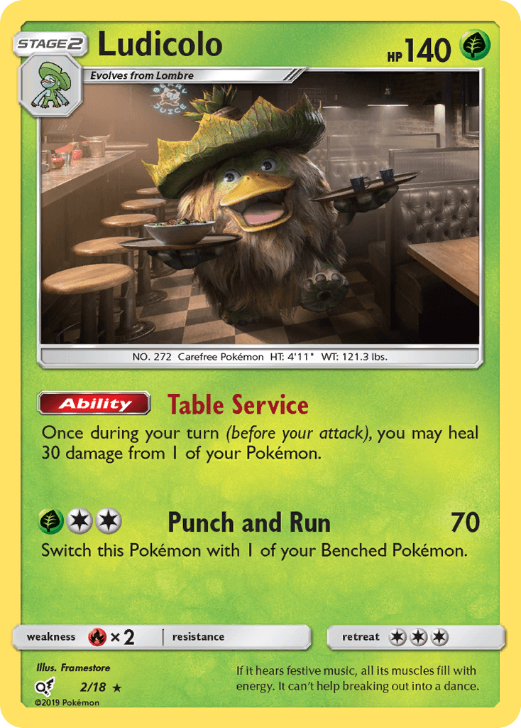 Ludicolo Pokémon card