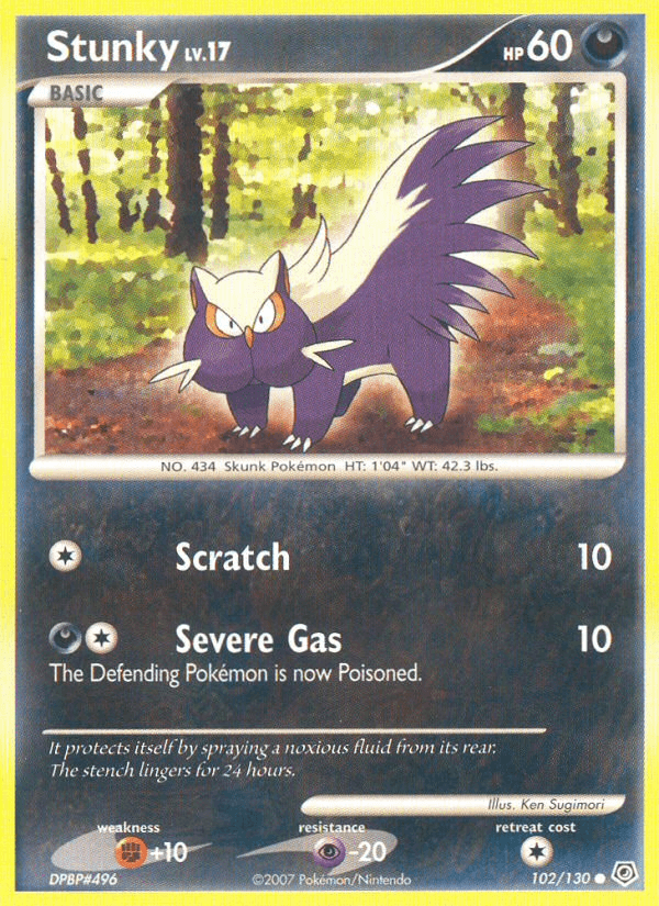 Stunky Pokémon card