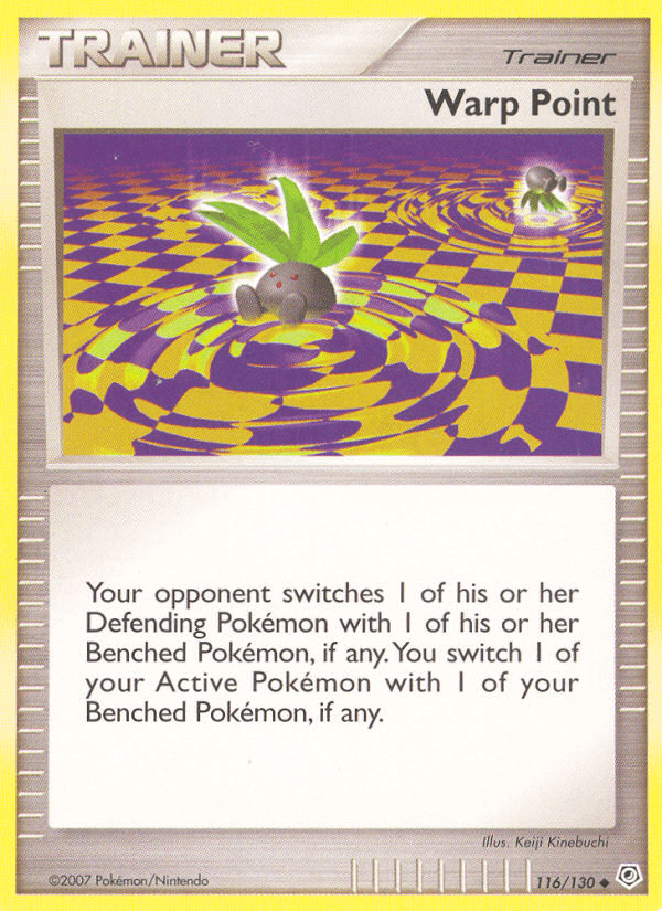 Warp Point Pokémon card
