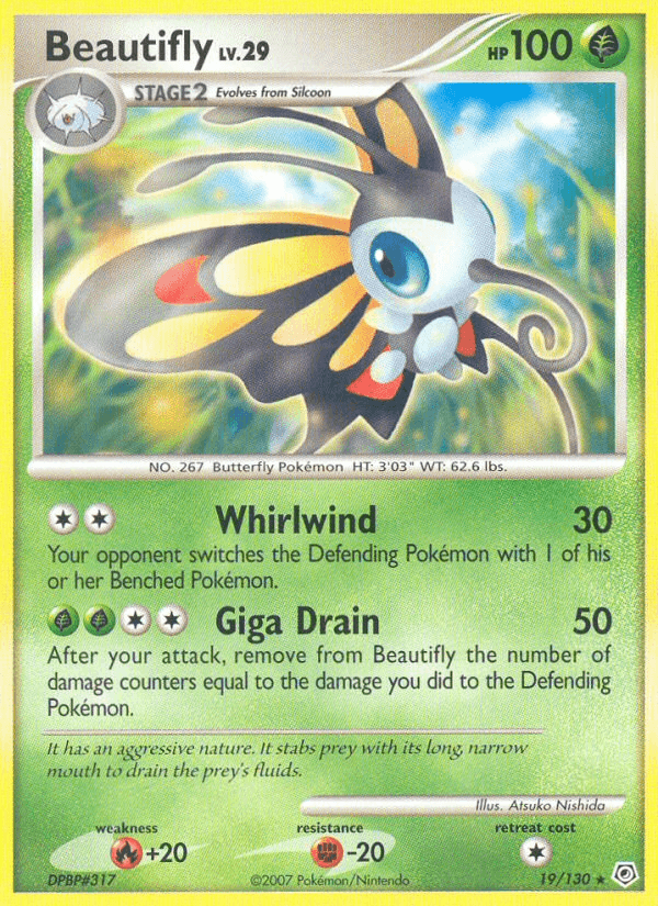 Beautifly Pokémon card