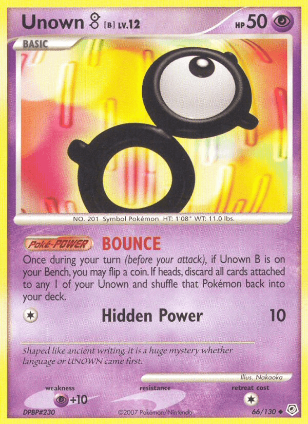 Unown [B] Pokémon card