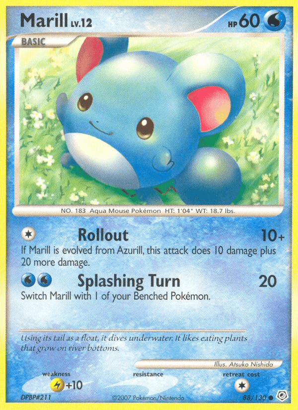 Marill Pokémon card