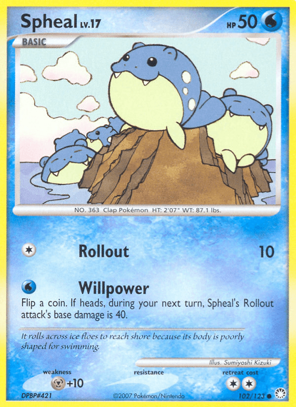 Spheal Pokémon card