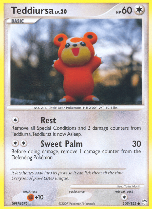 Teddiursa Pokémon card
