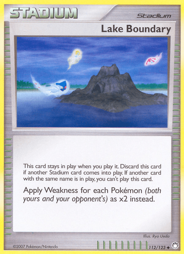 Lake Boundary Pokémon card