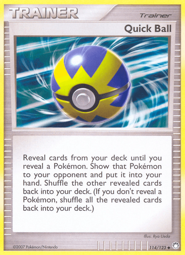 Quick Ball Pokémon card