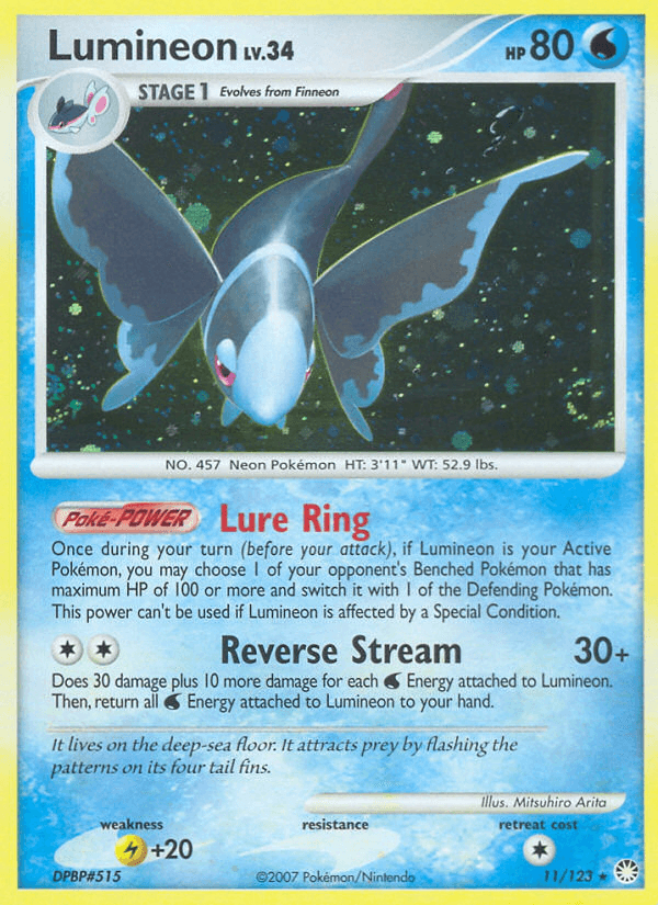 Lumineon Pokémon card