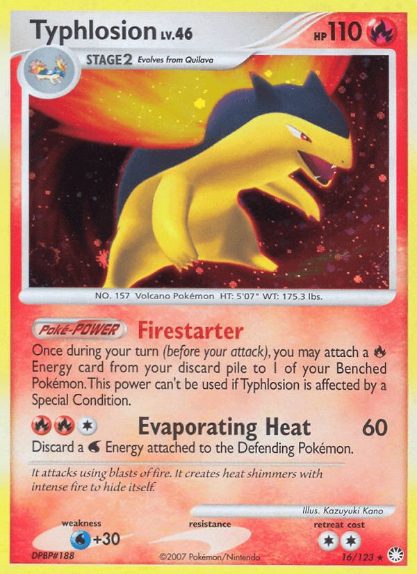 Typhlosion Pokémon card