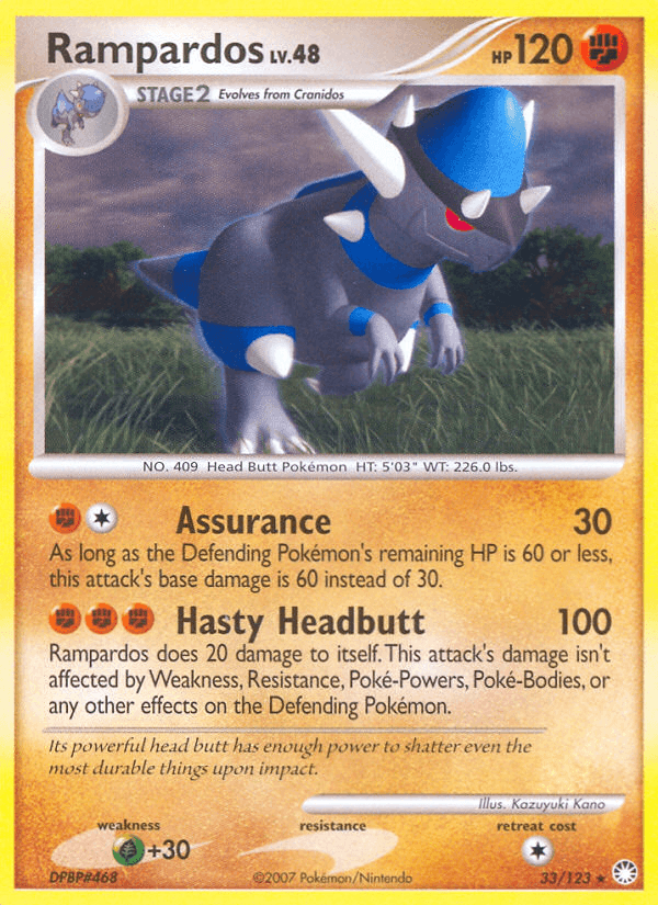 Rampardos Pokémon card
