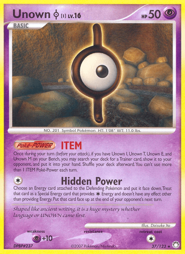 Unown [I] Pokémon card