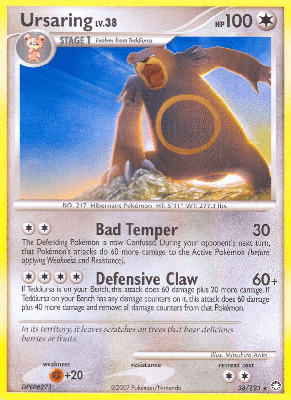 Ursaring Pokémon card