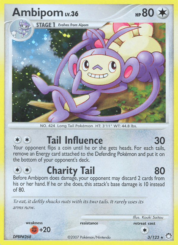 Ambipom Pokémon card