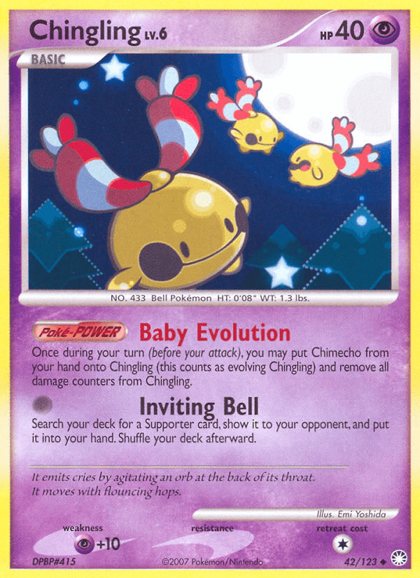 Chingling Pokémon card