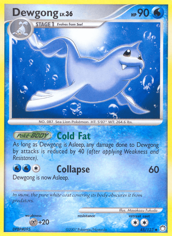 Dewgong Pokémon card