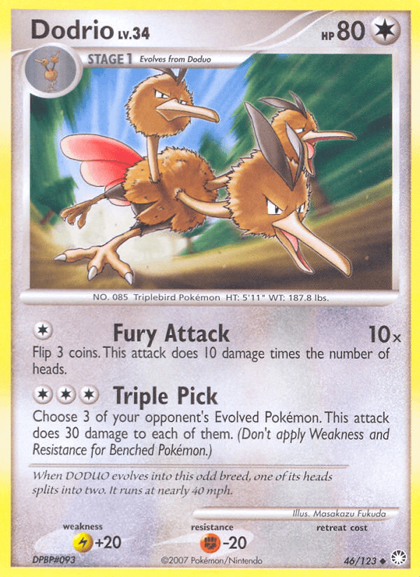 Dodrio Pokémon card
