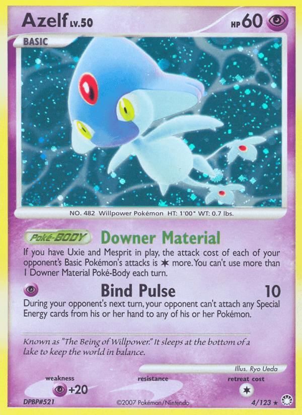 Azelf Pokémon card