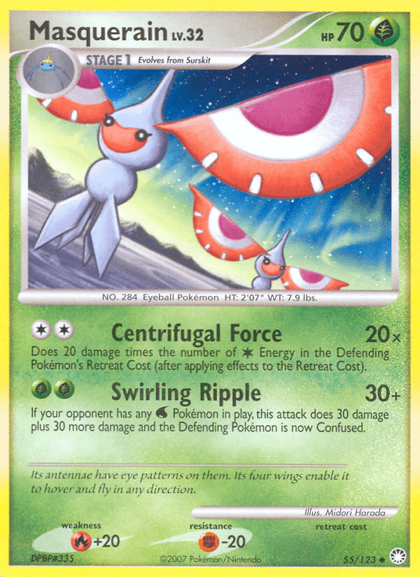 Masquerain Pokémon card