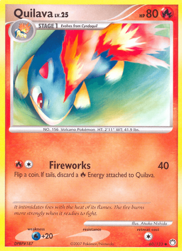 Quilava Pokémon card