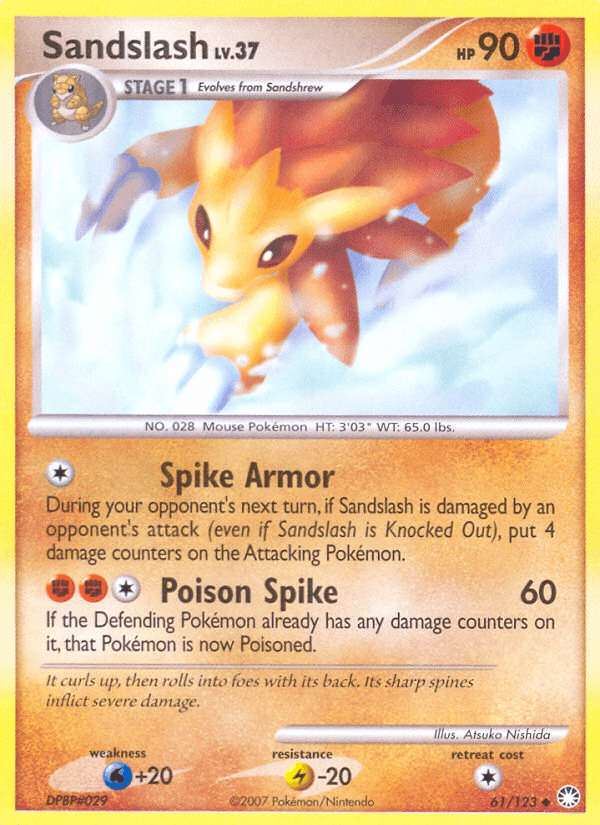 Sandslash Pokémon card