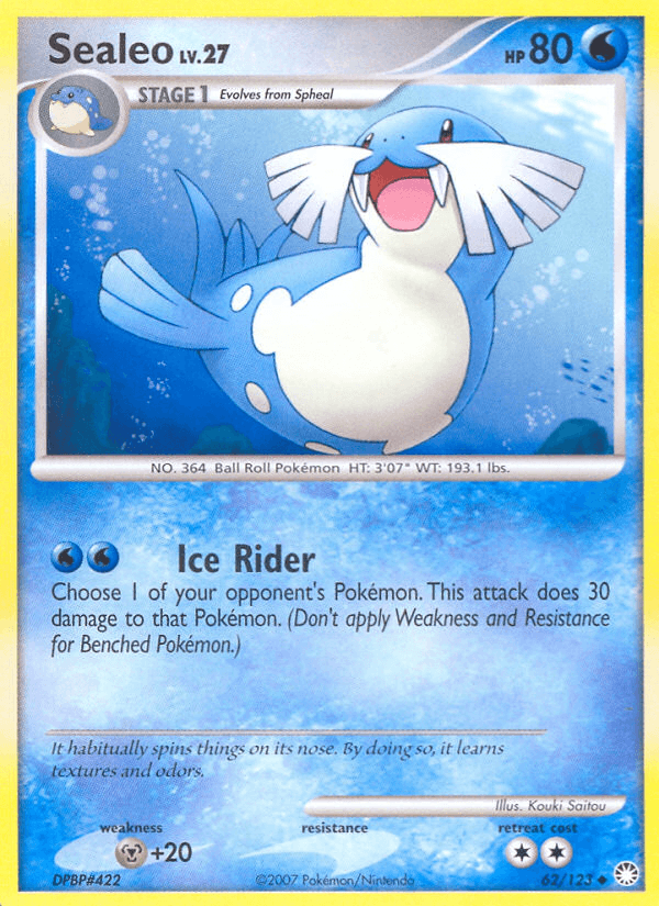 Sealeo Pokémon card