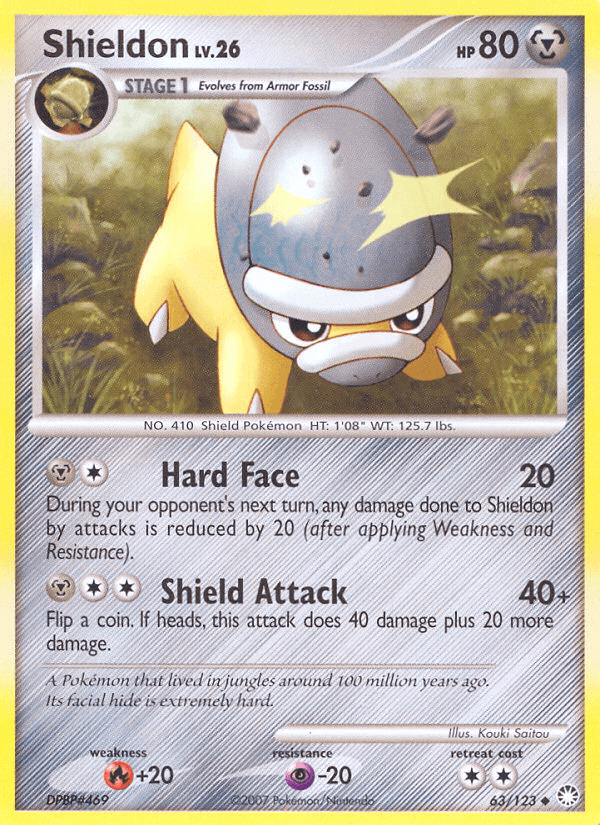 Shieldon Pokémon card