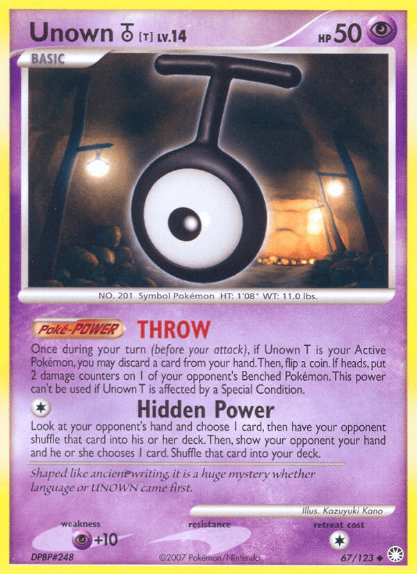 Unown [T] Pokémon card