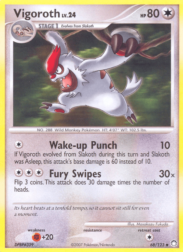 Vigoroth Pokémon card