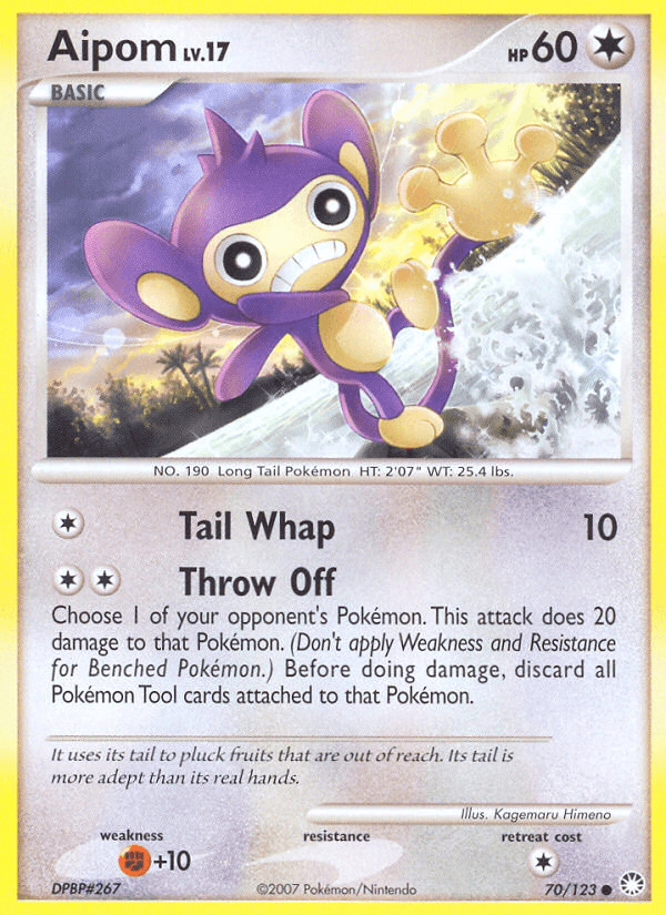 Aipom Pokémon card