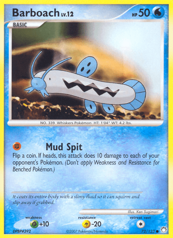 Barboach Pokémon card