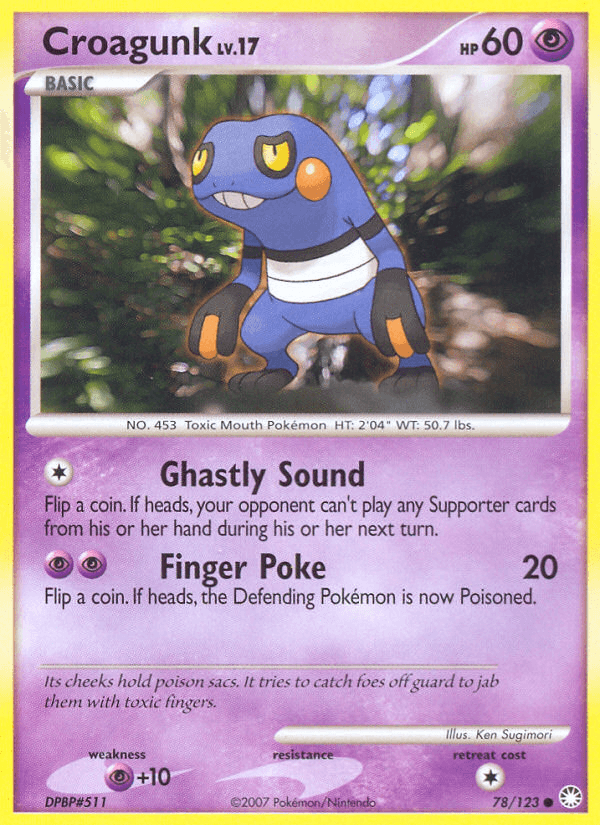 Croagunk Pokémon card